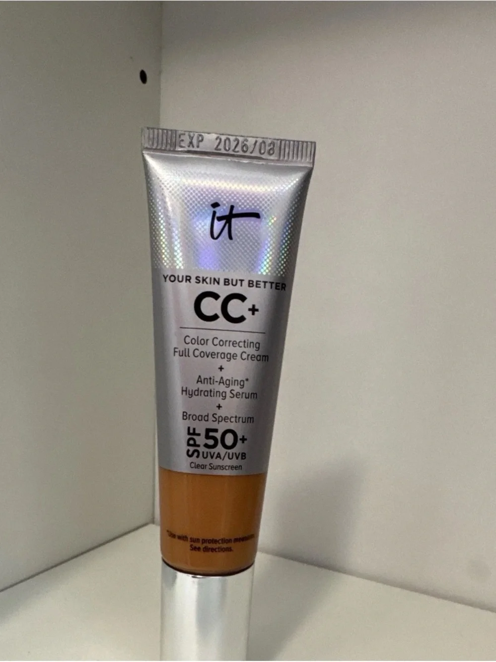IT Cosmetics CC+ Color Correcting Full Coverage Cream — Tan- Cool.
